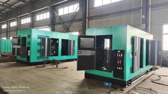 60hz 400V 3 Phase Cummins Silent Generator Set With Enclosure Standby Rating 600kw/750kva With Leroy Somer Generator