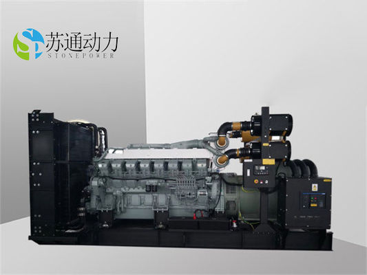 مولد الديزل 1650KW MITSUBISHI مع تبريد الماء