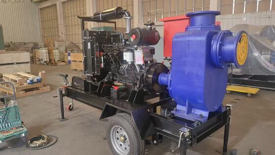 مجموعة المضخات نموذج المحرك 6B5.9-P130 مع المشعّل مضخة المياه عالمية الارتباط إطار قاعدة الصلب مع خزان وقود أساسي متكامل 200L